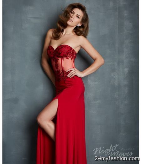 Prom red dress 2018-2019