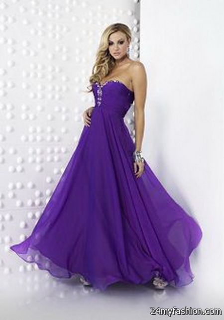 Purple ball dresses 2018-2019