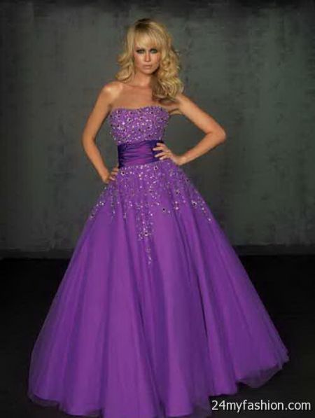 Purple dresses for weddings 2018-2019
