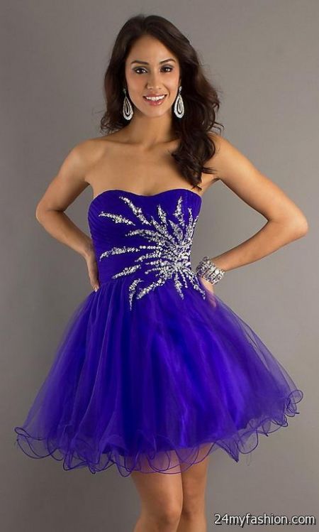 Purple semi formal dresses 2018-2019