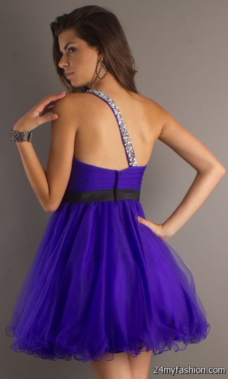 Purple semi formal dresses 2018-2019