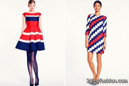 Red and blue dress 2018-2019