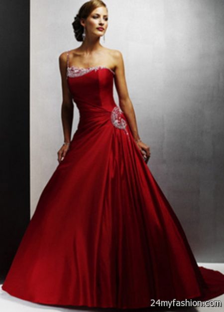 Red bridal gowns 2018-2019