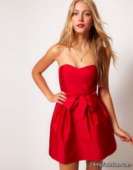 Red dress for christmas party 2018-2019