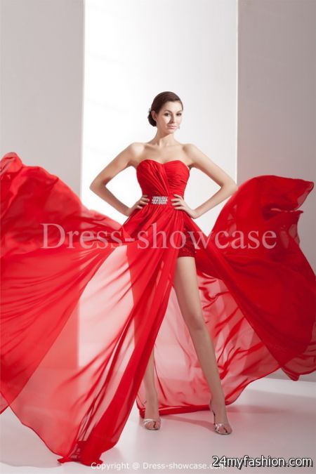Red dress for wedding 2018-2019