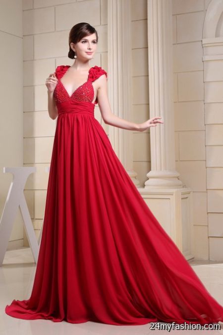 Red dress for wedding 2018-2019