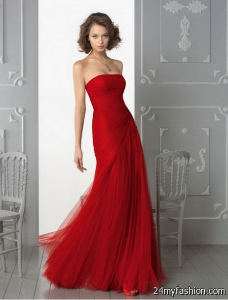 Red evening dresses for women 2018-2019