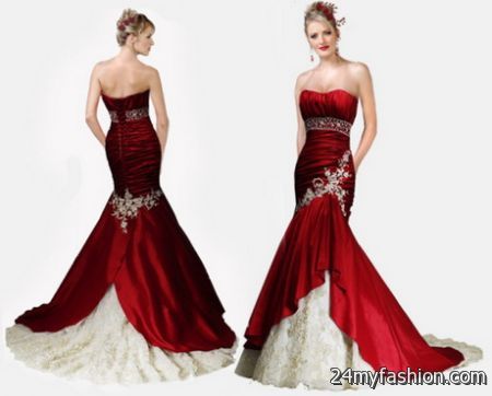 Red gown dresses 2018-2019