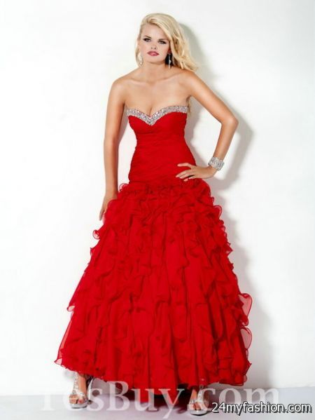 Red pageant dresses 2018-2019