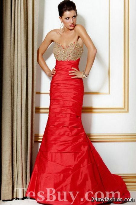 Red pageant dresses 2018-2019