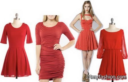 Red party dresses for women 2018-2019