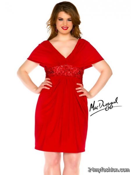 Red plus size dresses 2018-2019