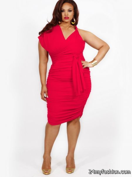Red plus size dresses 2018-2019