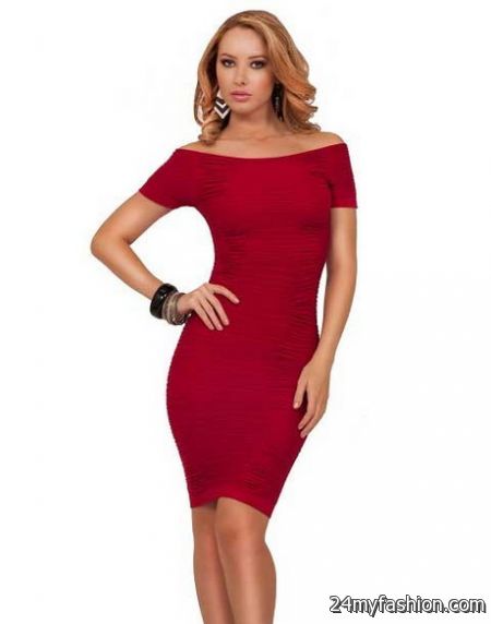Red tight dresses 2018-2019