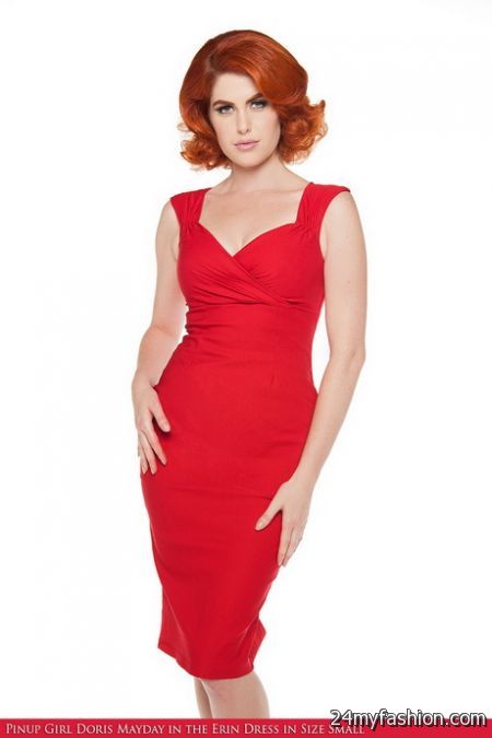Red wiggle dress 2018-2019