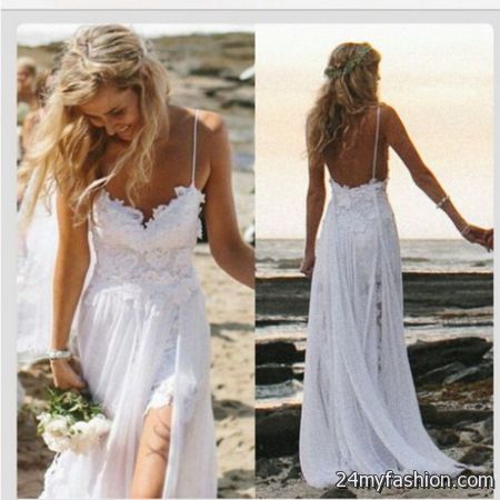 Romantic beach wedding dresses 2018-2019