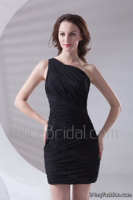 Ruched cocktail dress 2018-2019