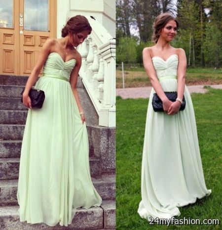 Sage green bridesmaid dress 2018-2019