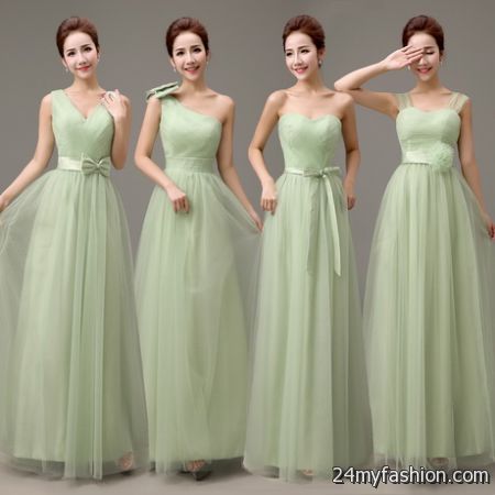 Sage green bridesmaid dress 2018-2019