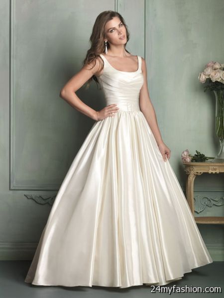 Satin bridal gowns 2018-2019