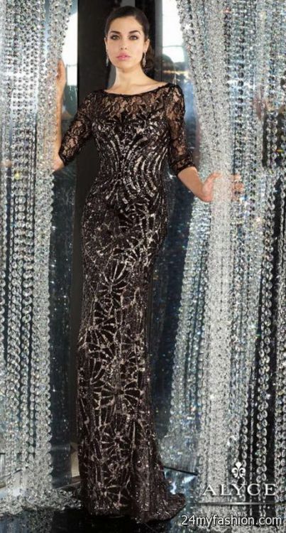 Sequin lace dress 2018-2019