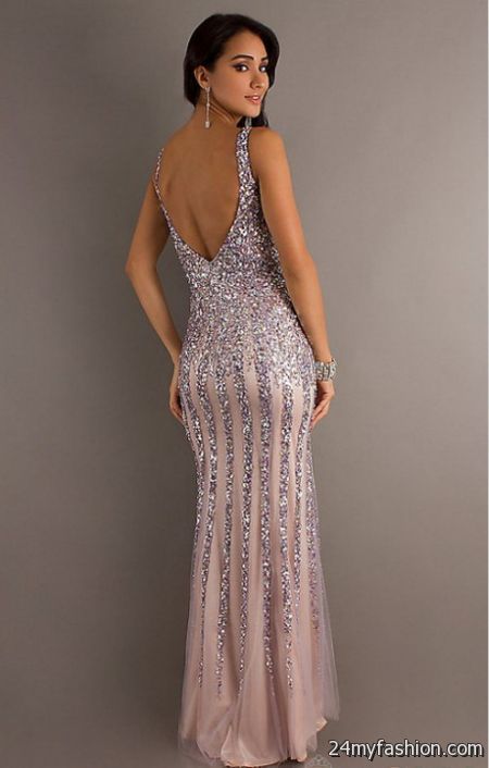 Sequined evening dresses 2018-2019