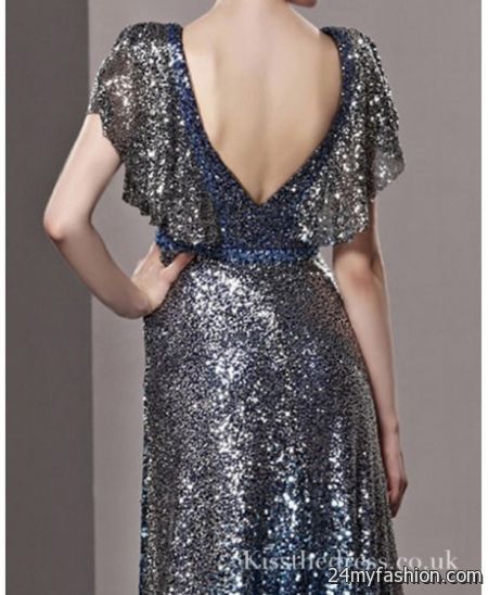 Sequined evening gowns 2018-2019