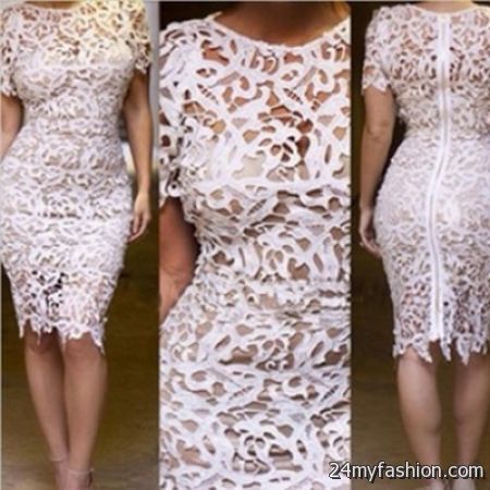 Sexy white lace dress 2018-2019