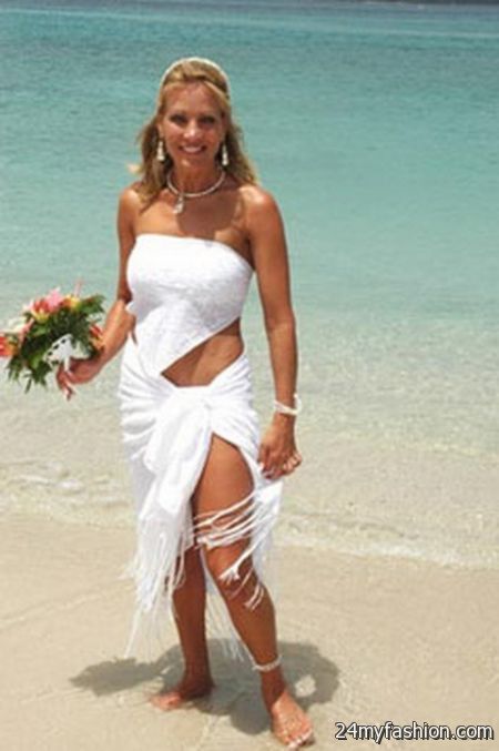 Short beach wedding dress 2018-2019