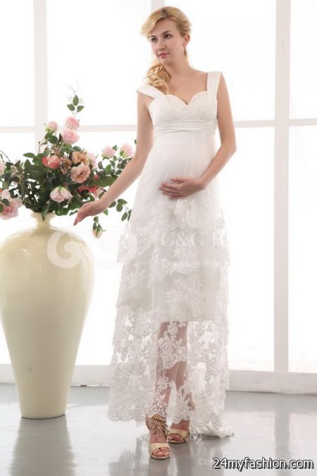 Short maternity wedding dresses 2018-2019