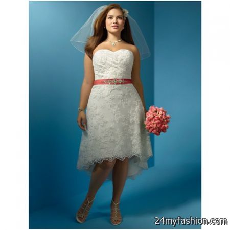 Short plus size wedding dresses 2018-2019