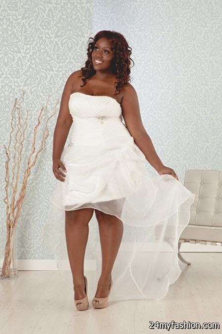 Short plus size wedding dresses 2018-2019