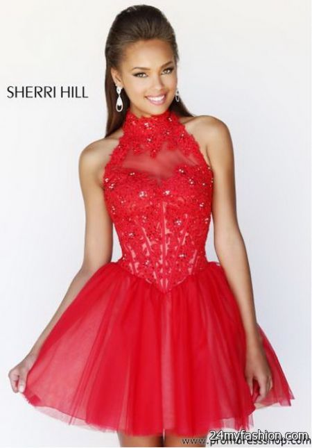 Short red formal dresses 2018-2019