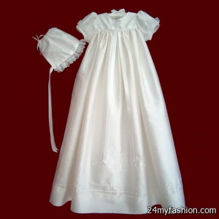 Silk christening gowns 2018-2019