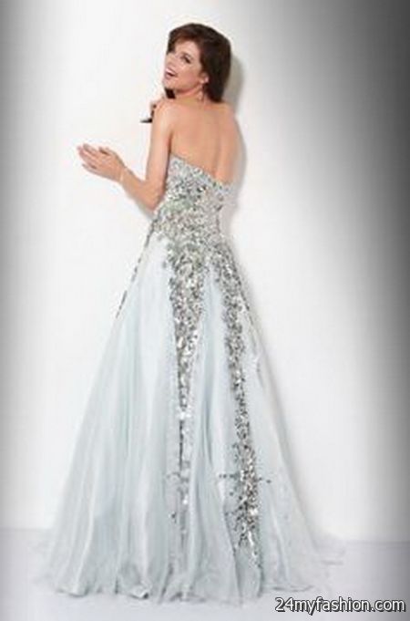 Silver ball gowns 2018-2019