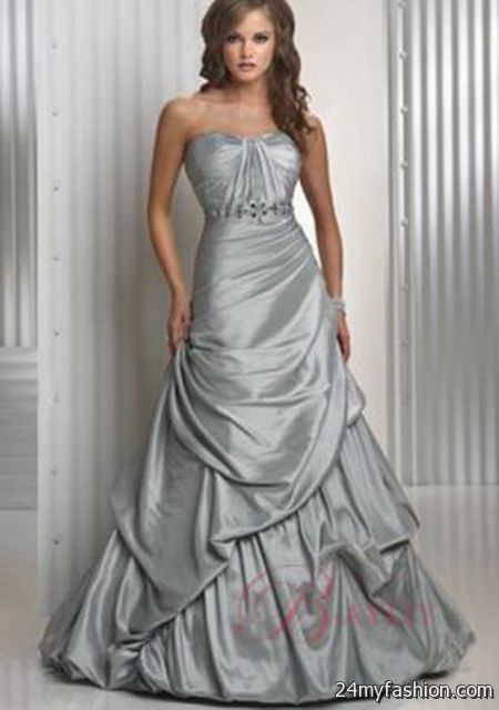 Silver ball gowns 2018-2019