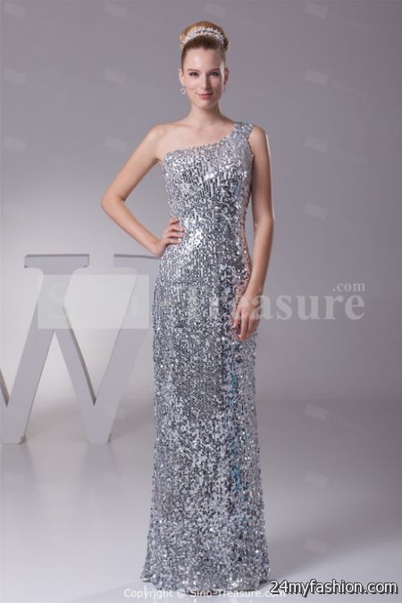 Silver formal dresses 2018-2019