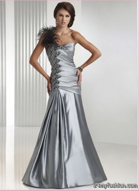 Silver formal dresses 2018-2019
