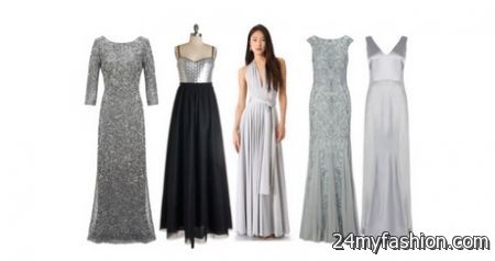 Silver maxi dresses 2018-2019