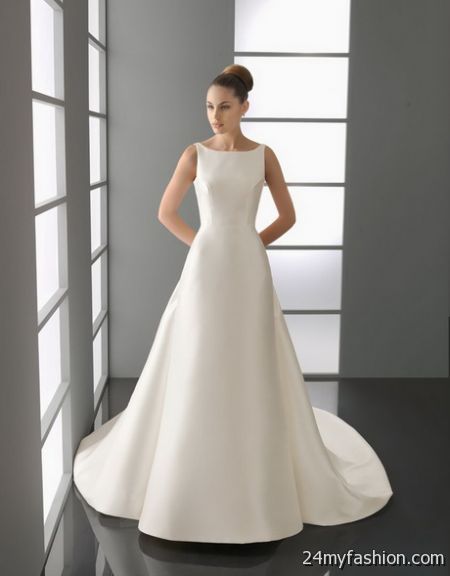 Simple bridal dress 2018-2019