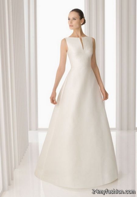 Simple bridal dress 2018-2019