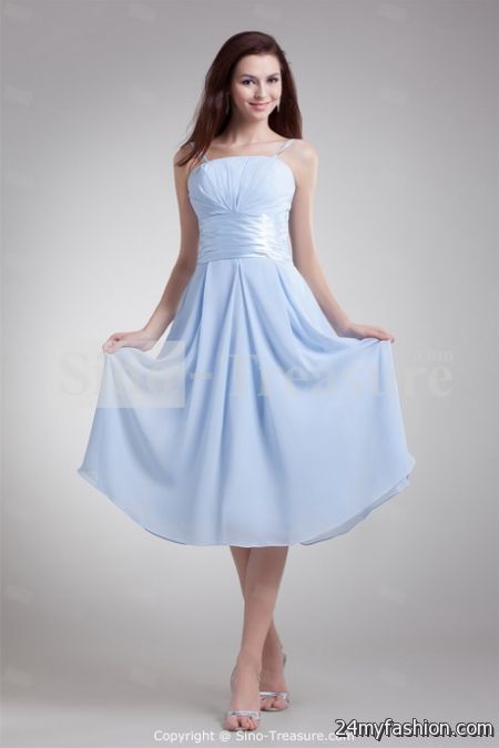 Sky blue bridesmaid dresses 2018-2019
