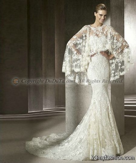 Spanish lace wedding dress 2018-2019