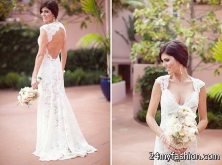 Spanish lace wedding dress 2018-2019