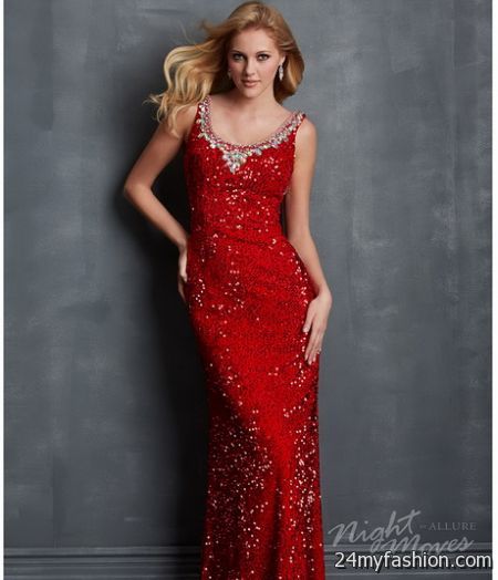 Sparkly red dress 2018-2019
