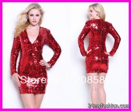 Sparkly red dress 2018-2019
