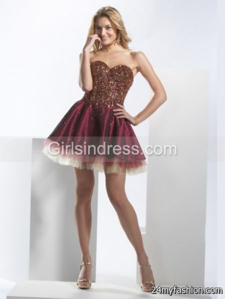 Sweetheart cocktail dress 2018-2019