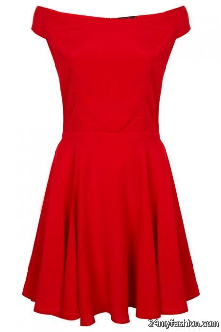 Topshop red dress 2018-2019