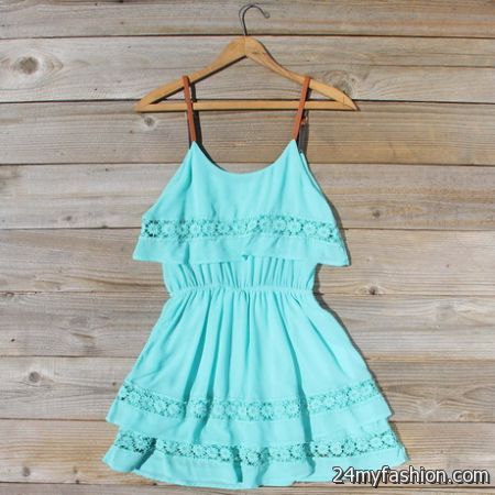 Turquoise summer dress - B2B Fashion