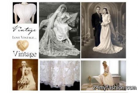 Vintage dresses for weddings 2018-2019